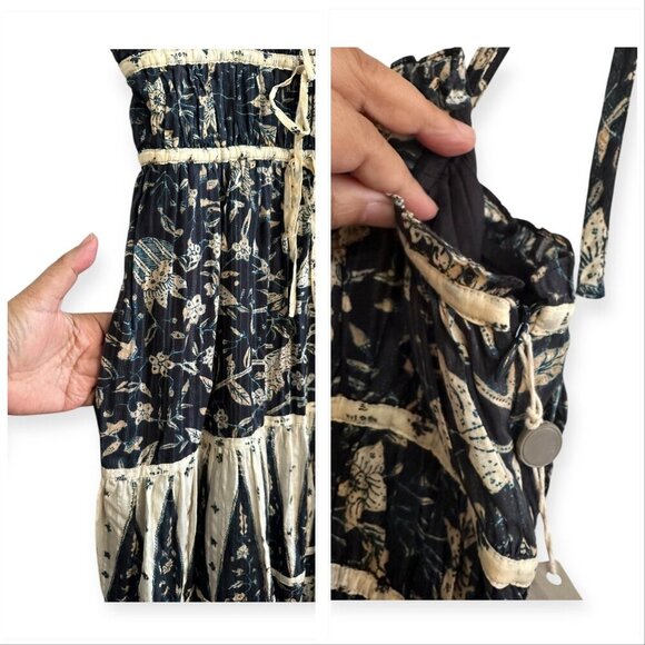 Ulla Johnson Indah Dress, Size 2, Rainforest , Cream/black, New with tag - Picture 7 of 16